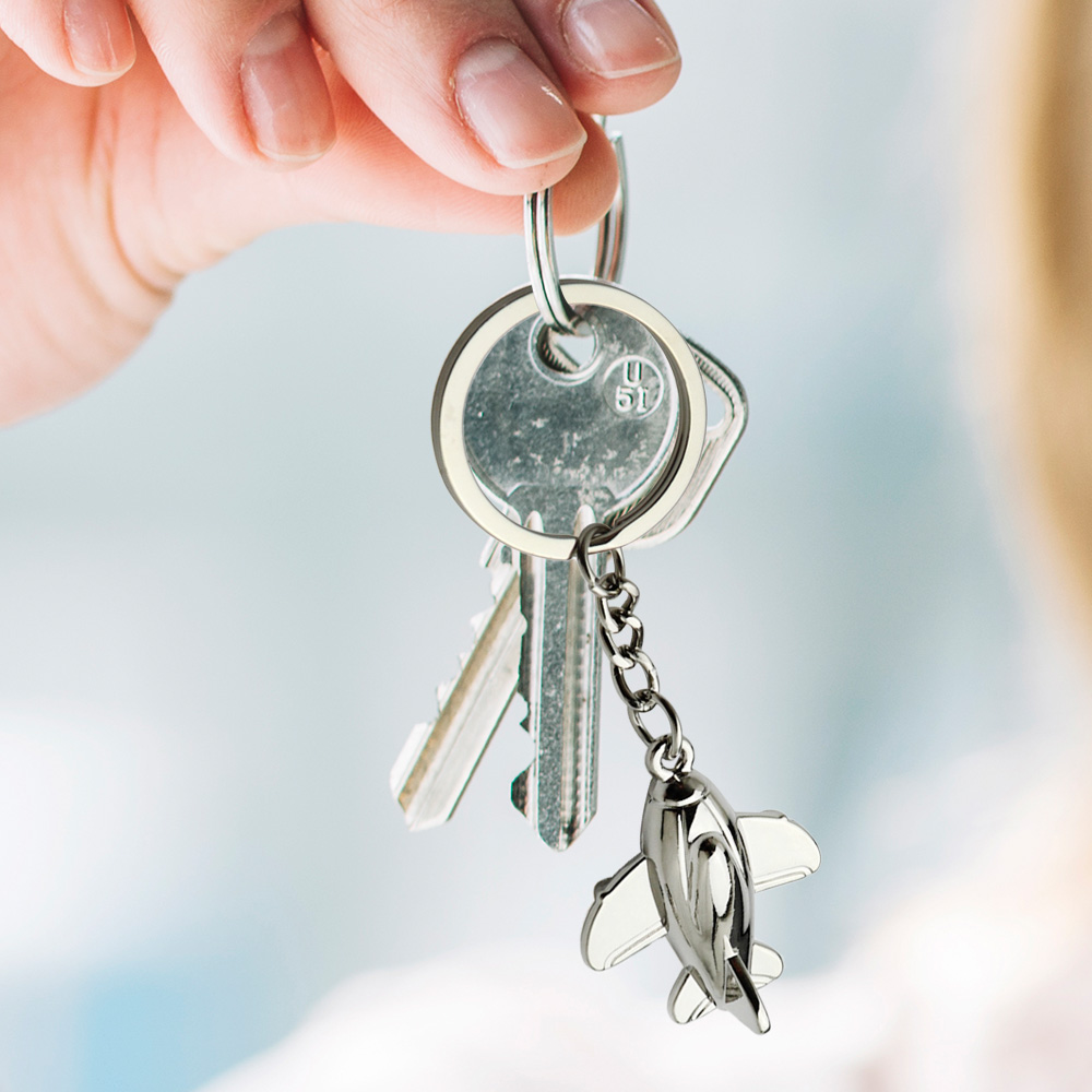 Personalized Promo Personalized Bulk Cute Mini Airplane Model Keychain