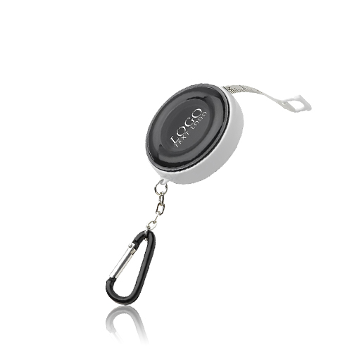 Round Carabiner Tape Measure Keychains   