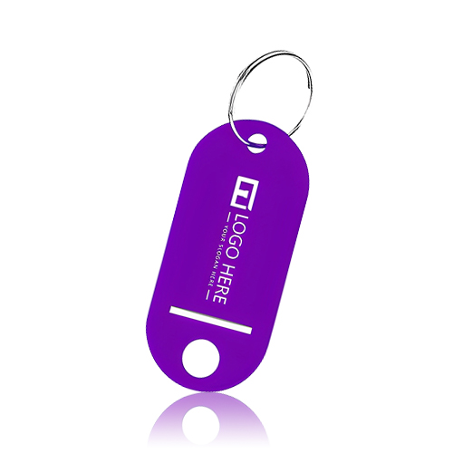 Advertising Plastic Key Tags With Label Window