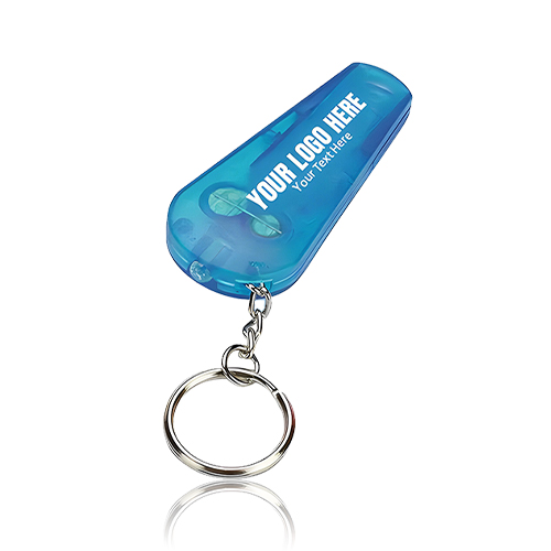 Advertising Whistle Key Chain With LED Light