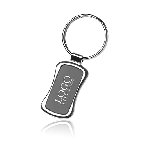 Durable Black Chrome Metal Keychains