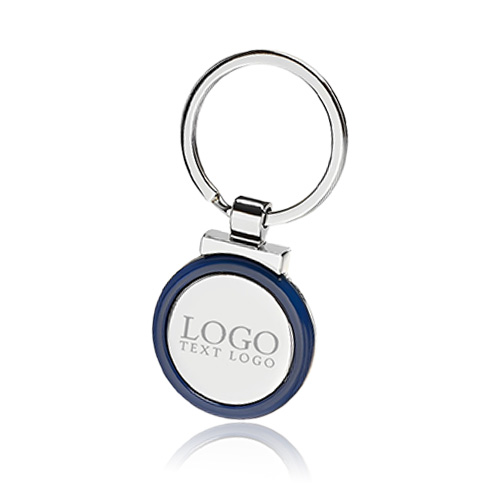 Innovative Round Color Accent Metal Keychain