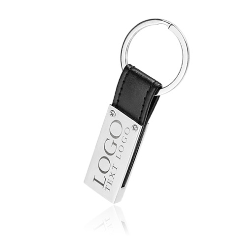 Promotional Leather Metal Keychains With custom Logo