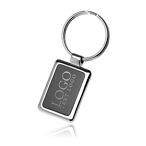 Marketing Square Black & Chrome Keychains