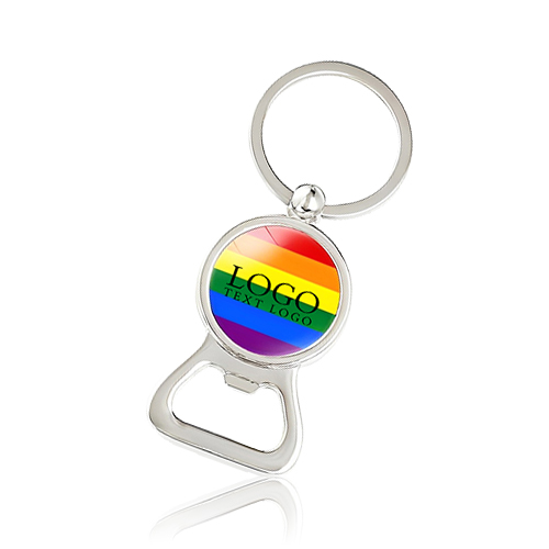 Personalized Rainbow Lgbt Key Chains Bottle Opener