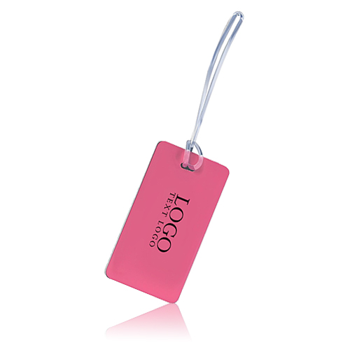 Promotional Hi-Flyer Luggage Tag With Clear Strap