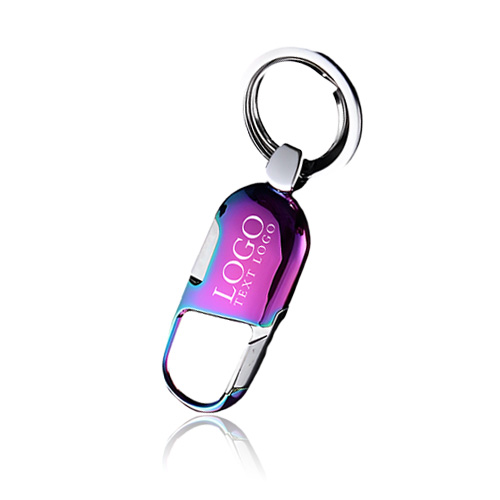 Zinc Alloy Keychain With Double Rings