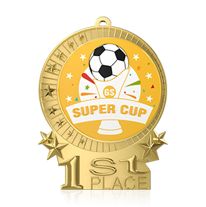 1st Place Super Cup Soccer Medals