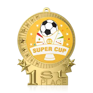 1st Place Super Cup Soccer Medals