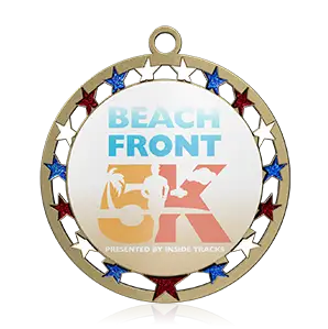 Glitter Star Openwork Finisher Medals