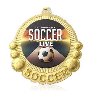 3D Soccer Custom Medals