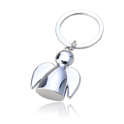 Customizable Electroplated Metal Creative Angel Keychain