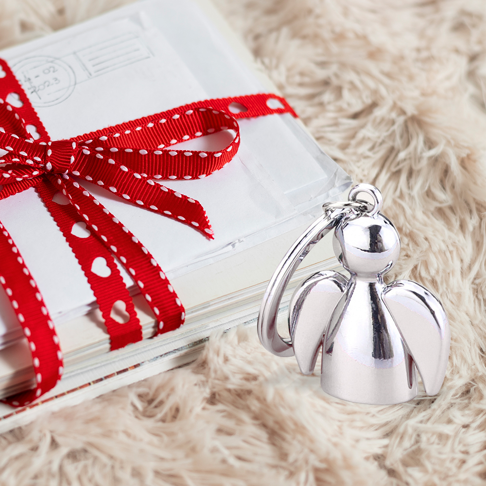 Personalized - 3D Electroplated Metal Creative Angel Keychain   Save 30%