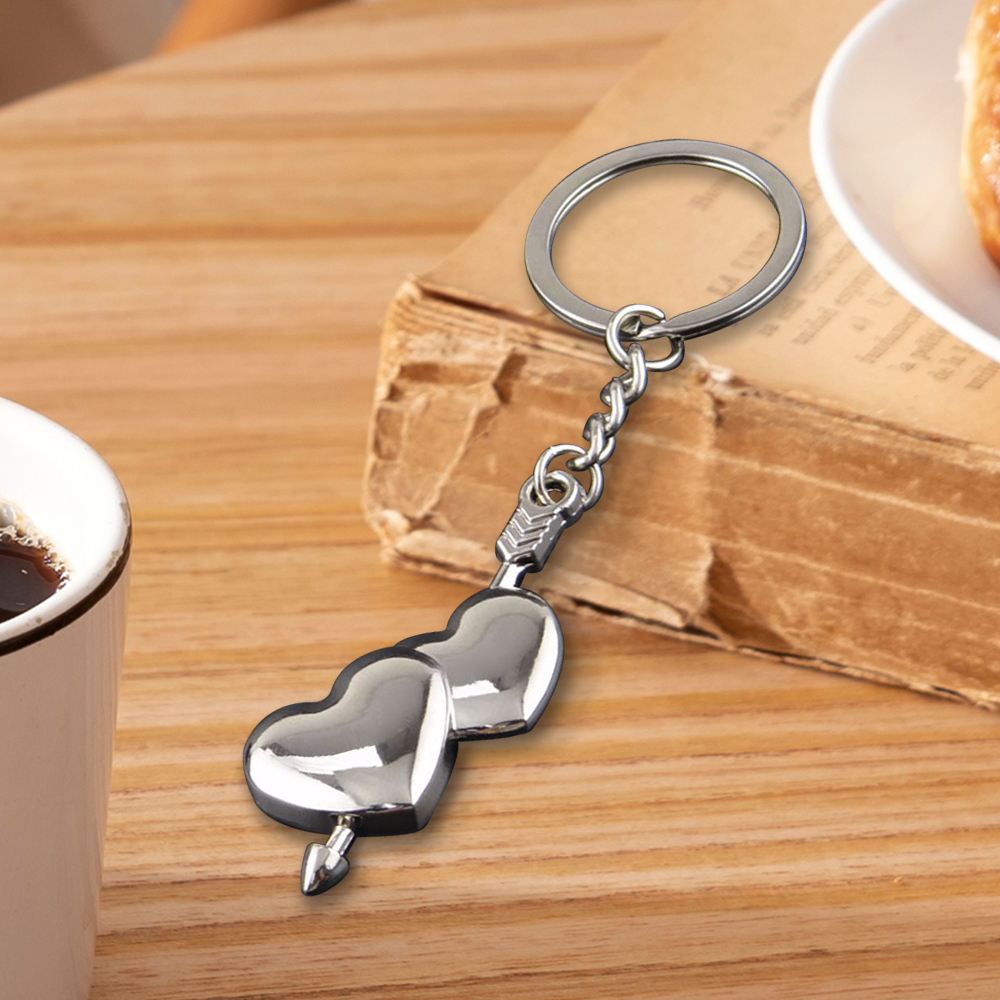 Personalized - Couple Commemorative Keychain  Free Custom Keychain