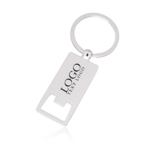 Advertising Shiny Chrome Metal Keychain