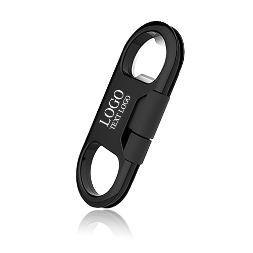 Custom Usb Charging Data Sync Cable Bottle Opener Keychain