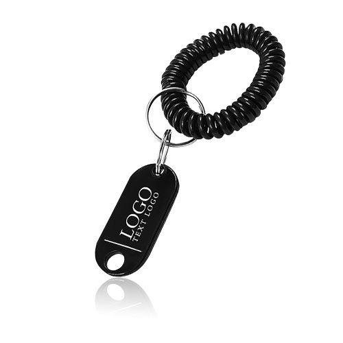 Marketing Plastic Wrist Coil Key Ring