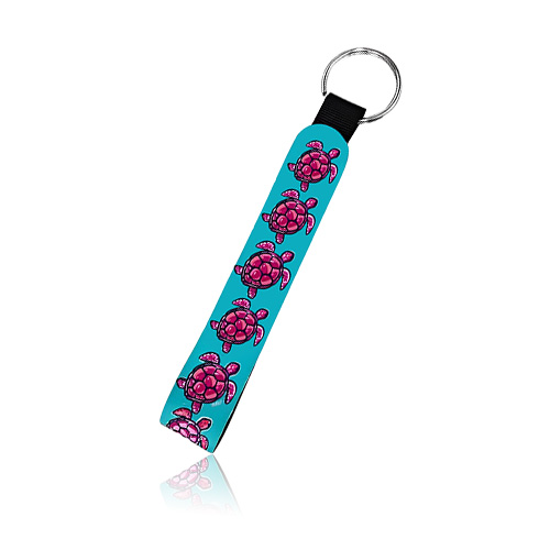 Neoprene Wristlet Keychain Lanyard With Custom Logo