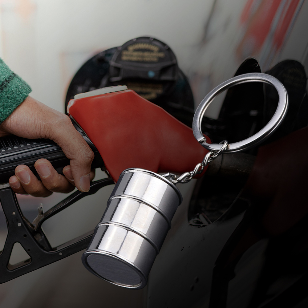 Personalized - Customizable Industrial Style Oil Drum Keychain  Save 30%