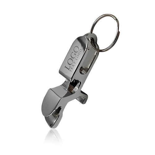 Promotional 4-In-1 Metal Bottle Opener With Keychain