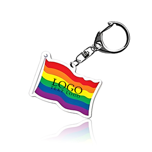 Promotional Gay Pride Awareness Rainbow Keychain