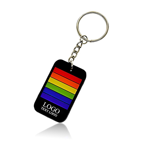 Promotional Rainbow Lgbt Gay Key Chains With Logo