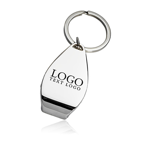 Advertising Chrome Bottle Opener Key Chain