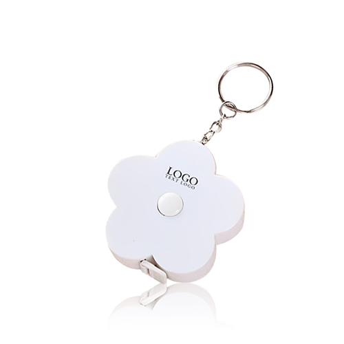 Advertising Flower Shape Mini Tape Measure Key Chain