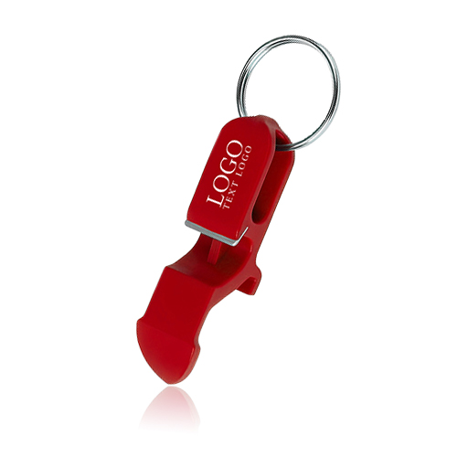 Advertising Plastic Bottle Opener With Keychain