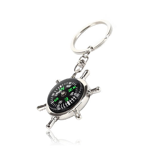 Promotional Helmsman Shape Keychain