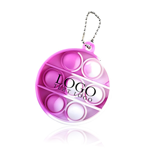 Promotional Colorful Round-Shaped Push Popping Bubble 