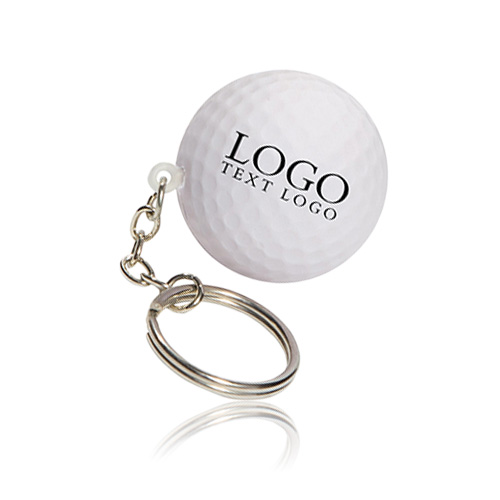 Advertising Golf Ball Stress Reliever Key Chain