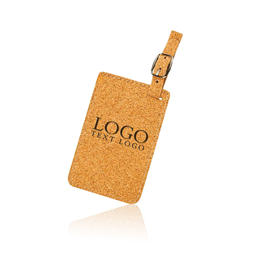 Cork Agglomerated Luggage Tag