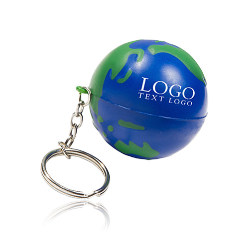 Earth Shaped Stress Reliever Key Chain