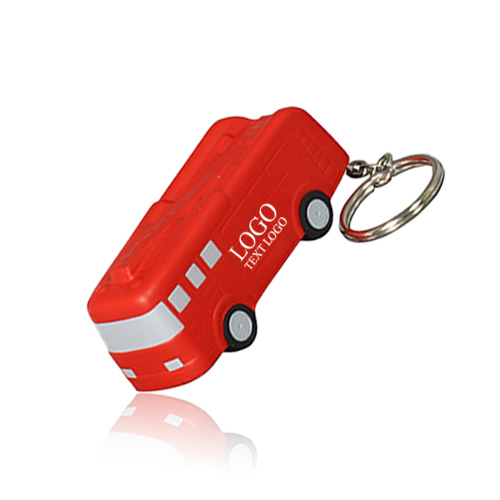 Custom Fire Truck Stress Reliever Keychains  