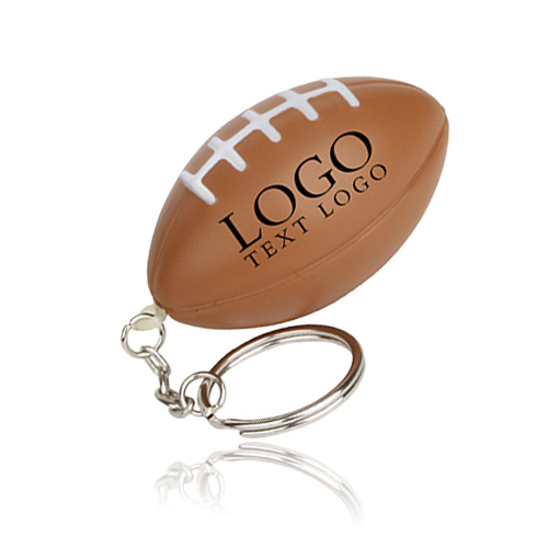 Custom Football Stress Reliever Keychains     