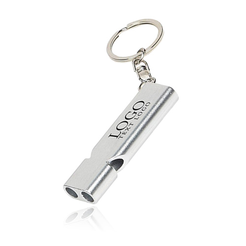 Custom  Metal Safety Whistle Keychain 