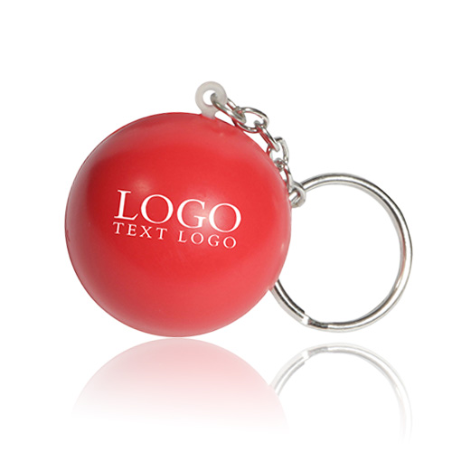 Custom Printed Plastic Ball Key Tags 