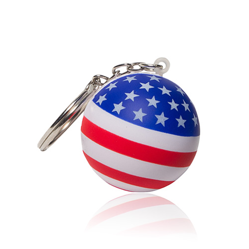 Custom Soft Plastic Stress Balls Keychains