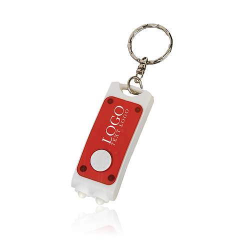 Dual LED Light Key Chain with Logo