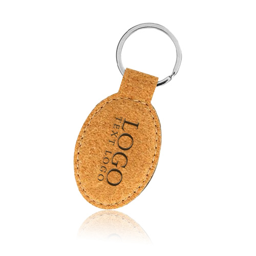 Oval Cork Keychain