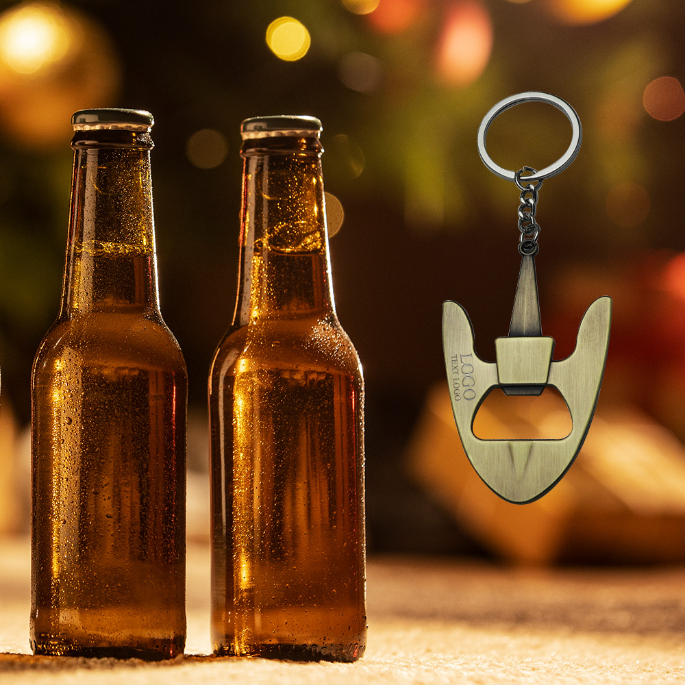 Personalized--Nautical themed custom metal keychain that can be used as a bottle opener