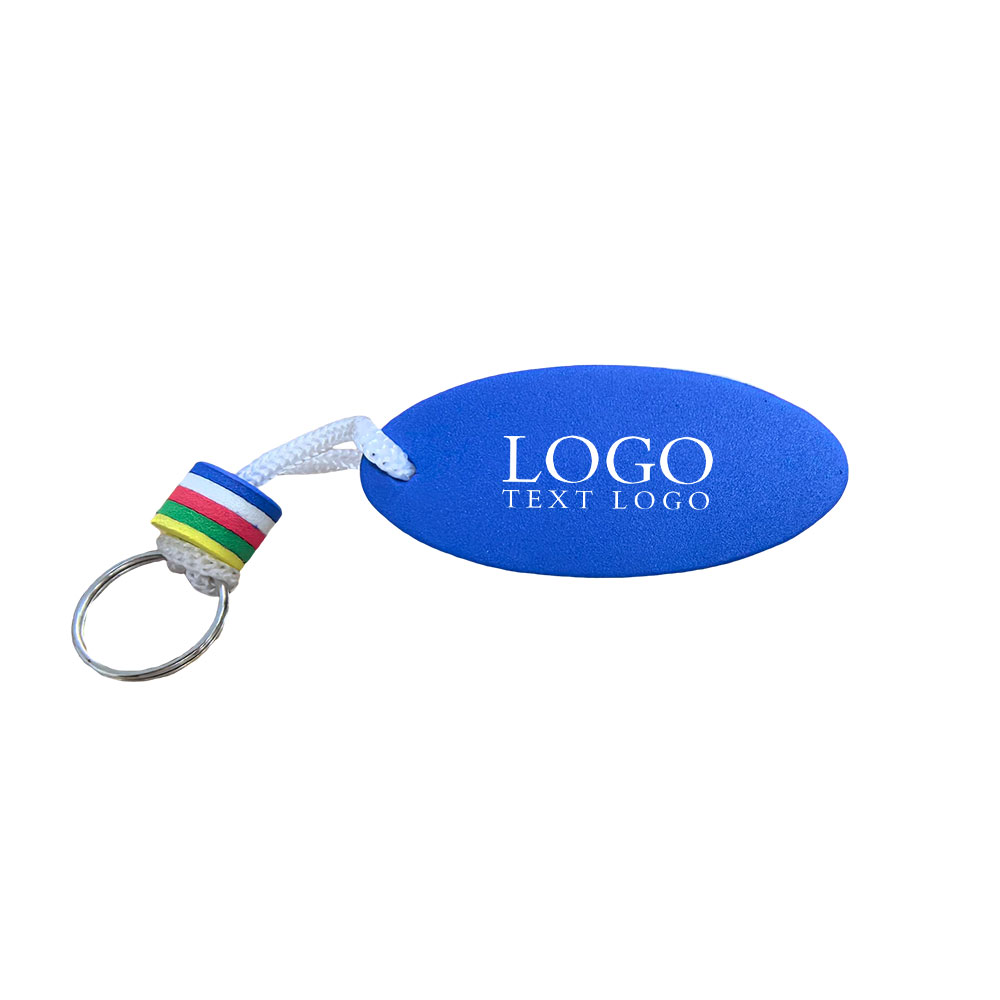 Promo Customized EVA Floating Keychain with Logo for Safety Blue with Logo