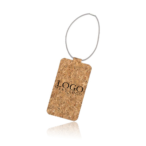 Promo Rectangular Cork Luggage Tags