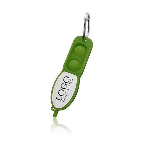 Promotional Push Pop Pen With Carabiner