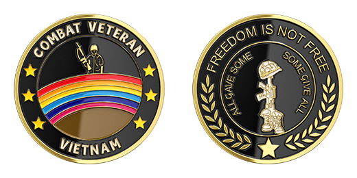 Combat Vietnam Veteran Challenge Coins