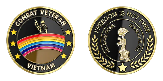 Combat Vietnam Veteran Challenge Coins Combat Vietnam Veteran Challenge Coins