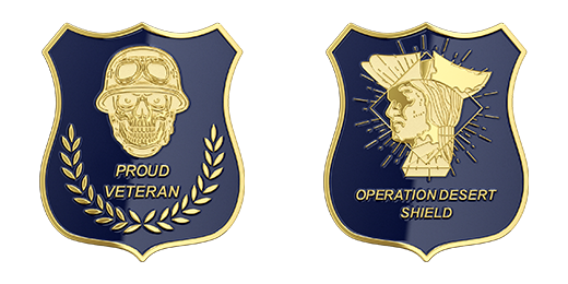 Operation Desert Shield Military Challenge Coins