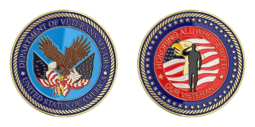 Department of Veterans Affairs Challenge Coins Department of Veterans Affairs Challenge Coins