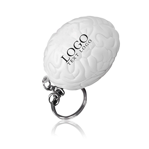 Brain Stress Reliever Key Chain With Custom Logo